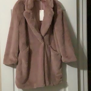 Lush Size L faux fur coat